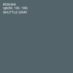 #53646A - Shuttle Gray Color Image